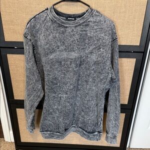 TALENTLESS Washed Gray Crewneck Sweatshirt